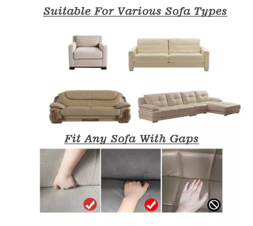 Premium Elastic Velvet Sofa Cover ( 3 + 1 + 1 )