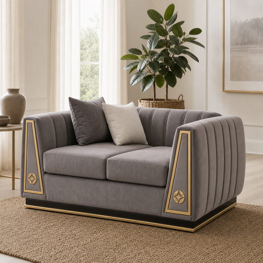 Close view of Drift - 3+2+1 Sofa Set upholstery and construction