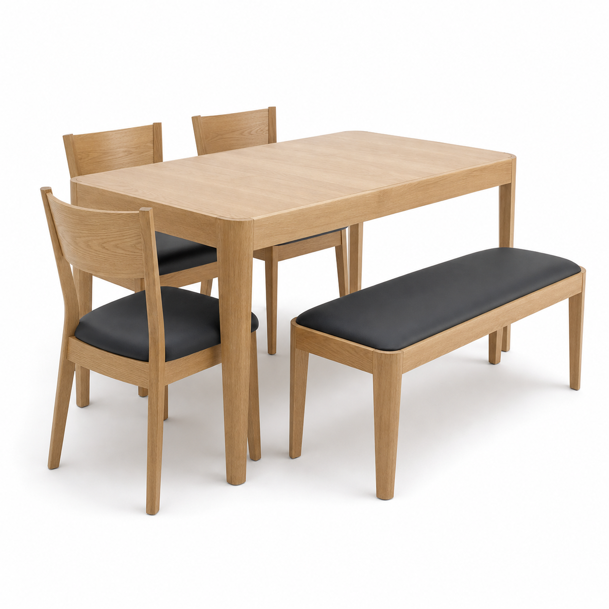 Dune - Wooden Top Dining Table, table-only or source-conservative construction studio view