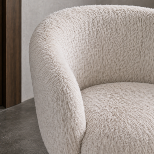 Close view of Evie - Chair showing the seat and frame construction