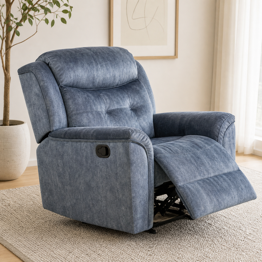 Garnet 3+2+1 Recliner Set upholstery and reclining detail