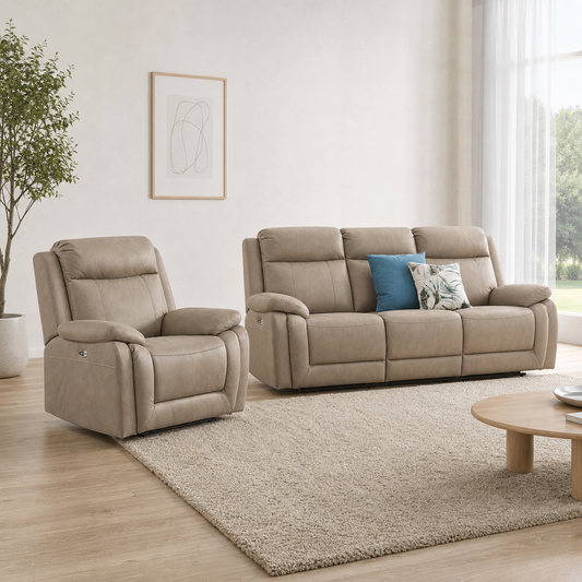 Jasper Recliner complete configuration from an alternate angle
