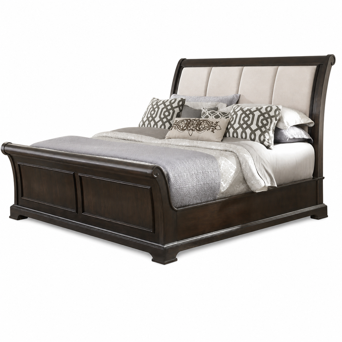 Lemi - Bed, complete long-side studio bed view