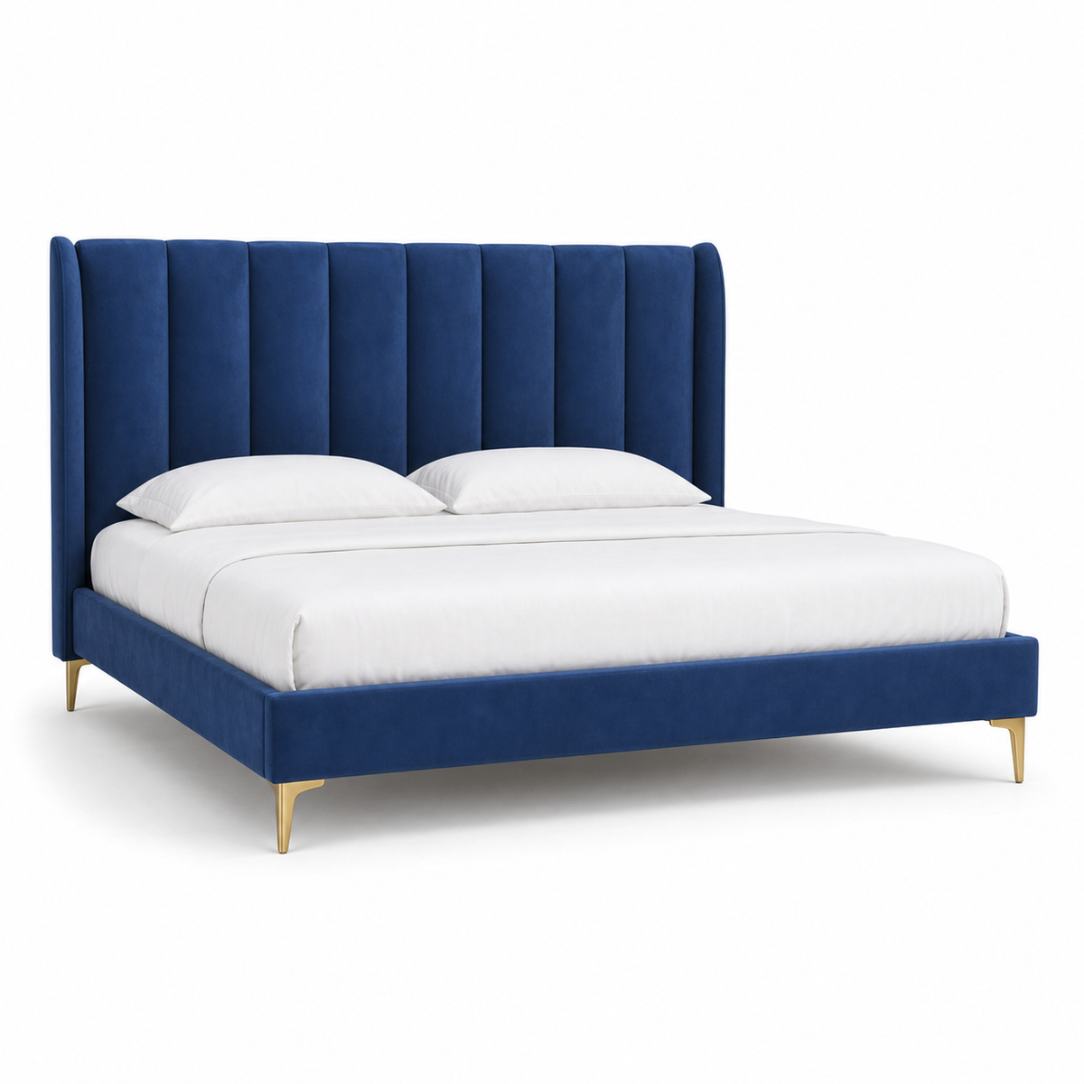 Lux - Bed, complete long-side studio bed view