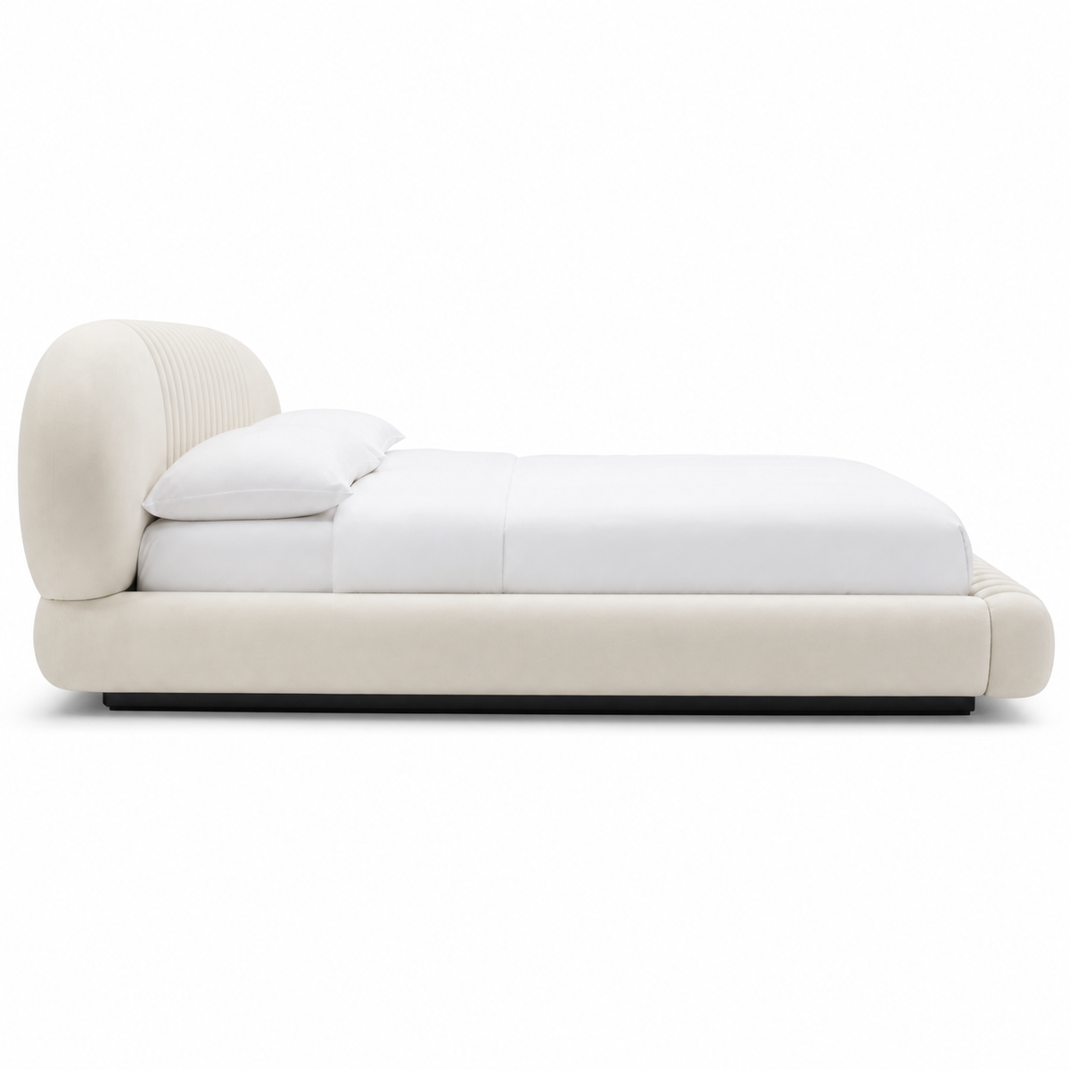 Nell - Bed, complete long-side studio bed view