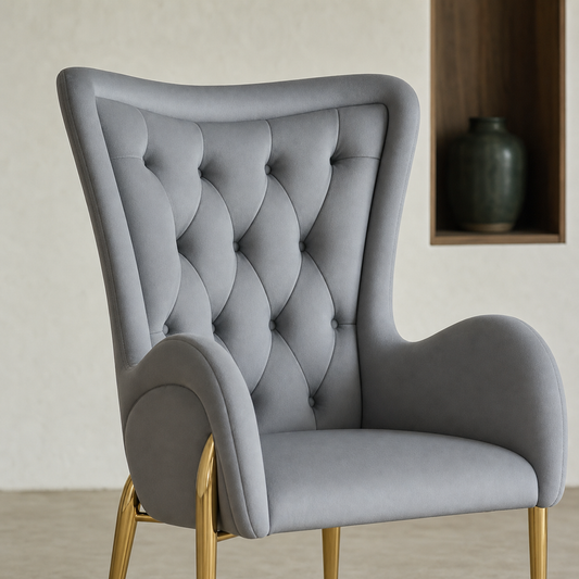 Close view of Niko - Chair showing the seat and frame construction