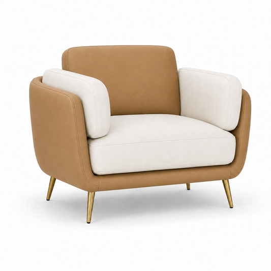 Orbit 3+2+1 Sofa Set, 1 seater, beige, studio view