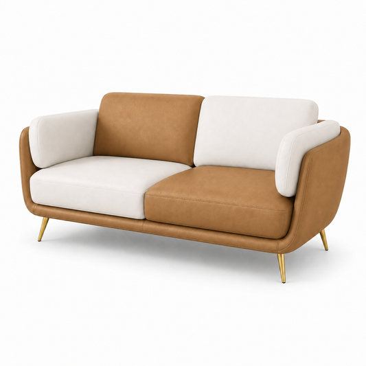 Orbit 3+2+1 Sofa Set, 2 seater, beige, studio view