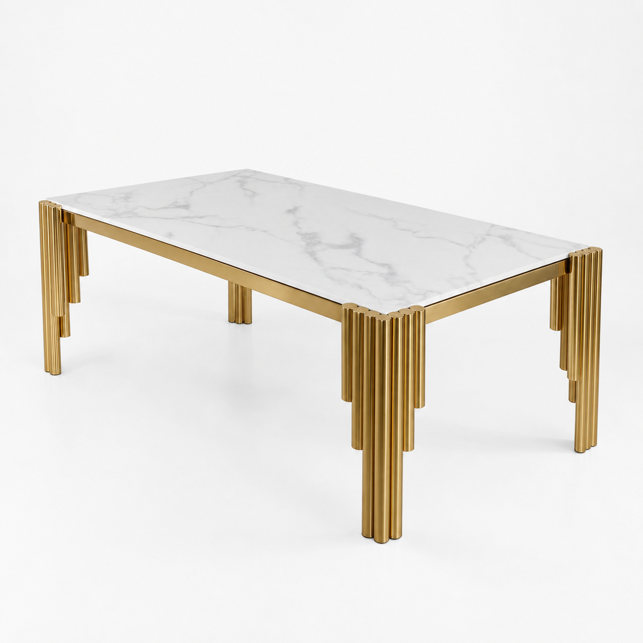 Leon - Dining Table Marble Top, table-only or source-conservative construction studio view