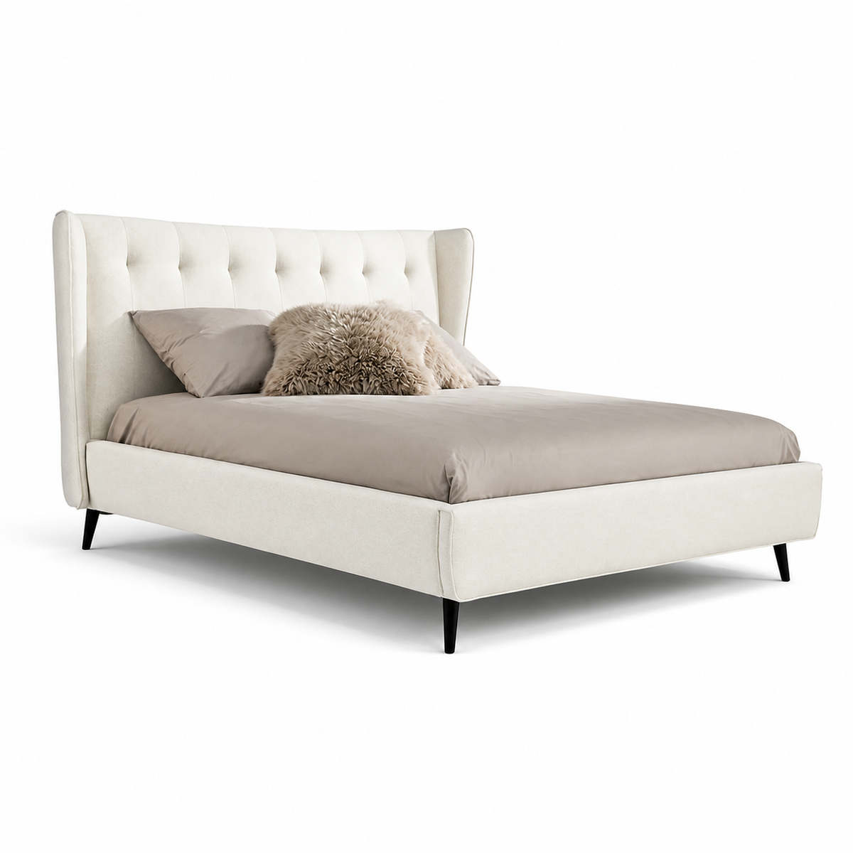 Ovie - Bed, complete long-side studio bed view