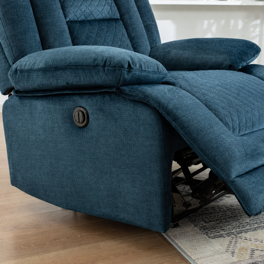 Quarry Recliner upholstery and reclining detail