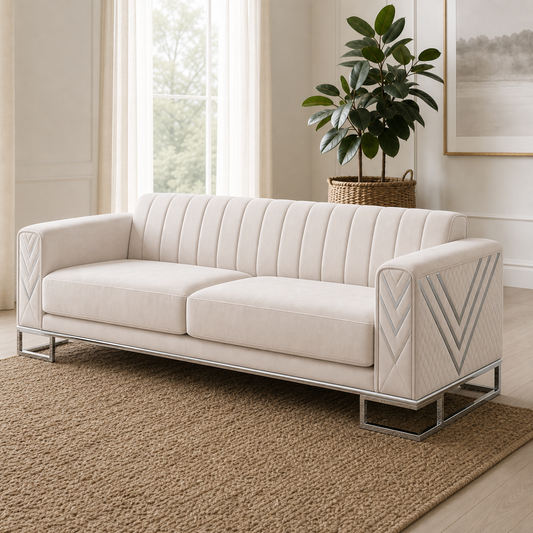Close view of Solis - 3+2+1 Sofa Set upholstery and construction
