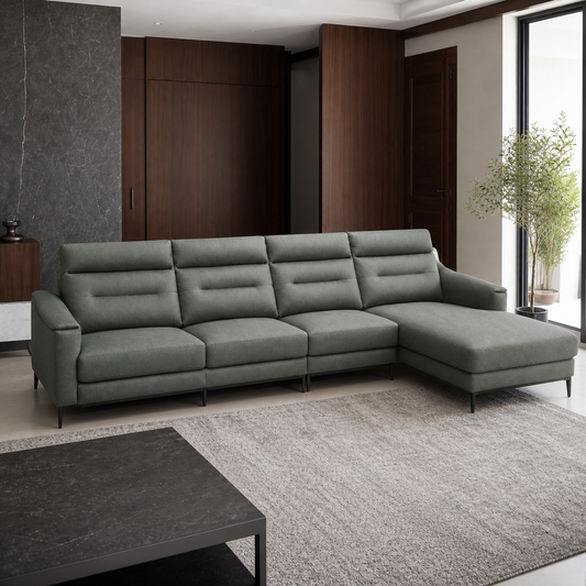 Timber Recliner complete configuration from an alternate angle