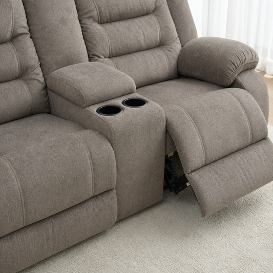 Traverse Recliner upholstery and reclining detail
