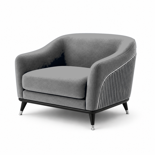 Wisp 3+2+1 Sofa Set, 1 seater, grey, studio view