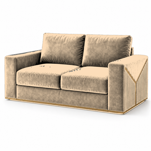 Xylo 3+2+1 Sofa Set, 2 seater, beige, studio view