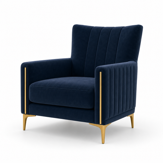 Yonder 3+2+1 Sofa Set (Copy), 1 seater, blue, studio view