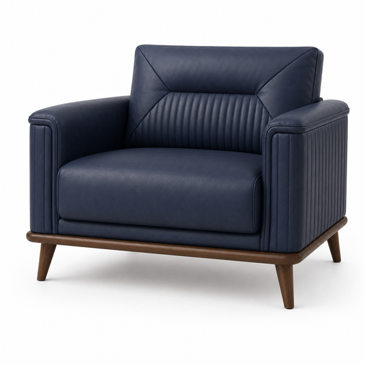 Zest 3+2+1 Sofa Set, 1 seater, blue, studio view
