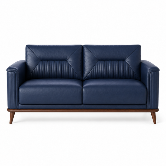 Zest 3+2+1 Sofa Set, 2 seater, blue, studio view