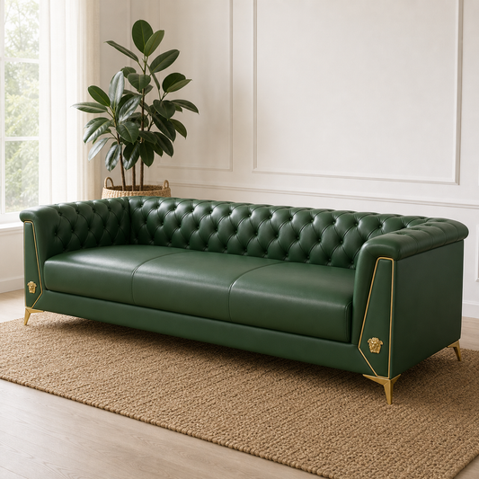 Close view of Zinnia - 3+2+1 Sofa Set upholstery and construction