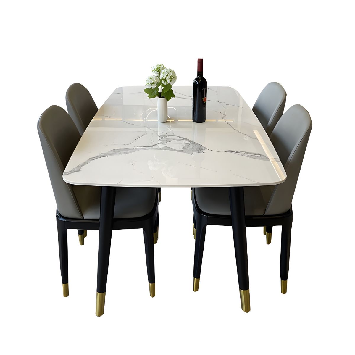 Otto - Dining Table Marble Top - 4/6 Seater