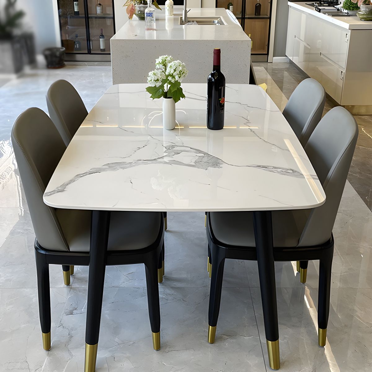 Otto - Dining Table Marble Top - 4/6 Seater