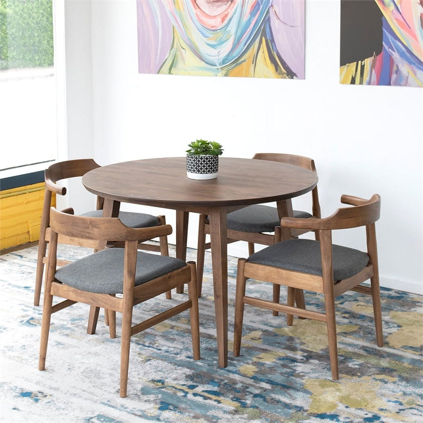 Bryn - Wooden Top Dining Table