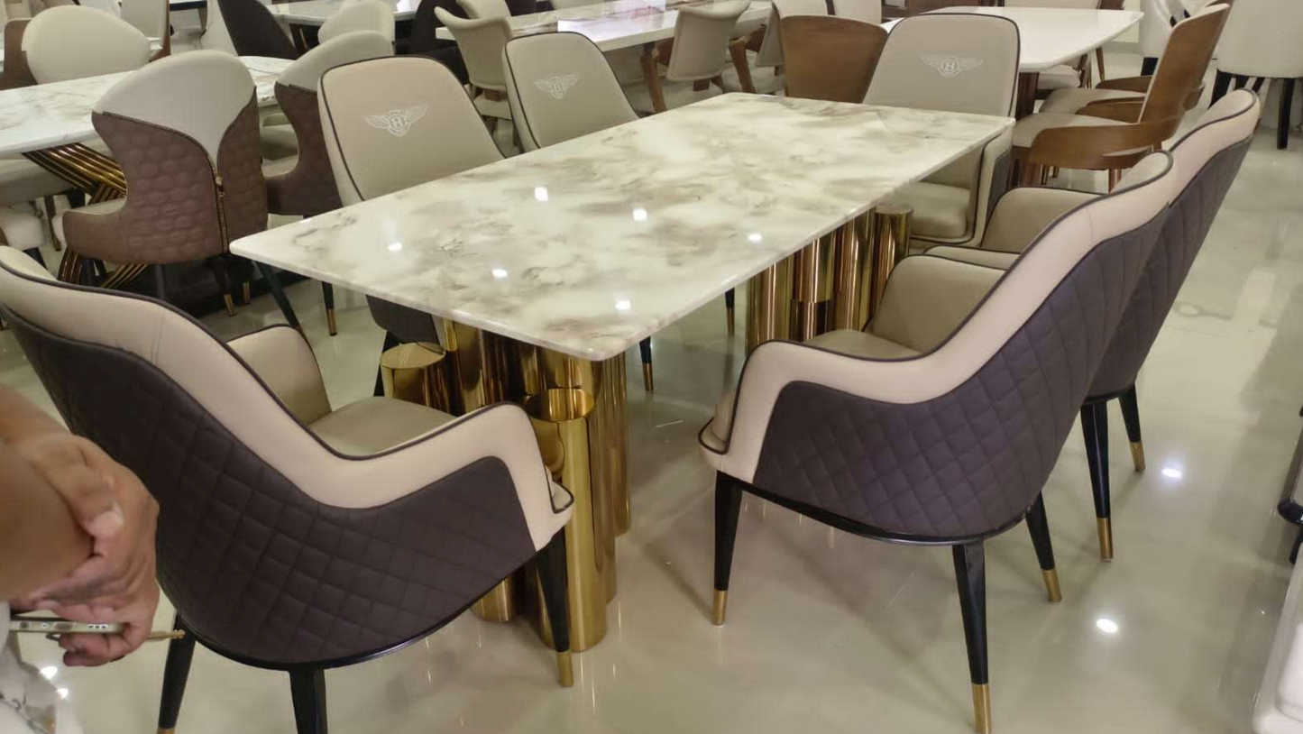 Levi - Dining Table Marble Top
