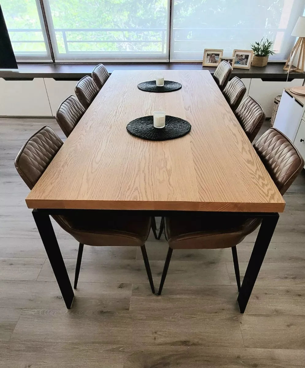Rune - Wooden Top Dining Table
