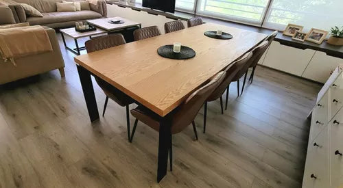 Rune - Wooden Top Dining Table