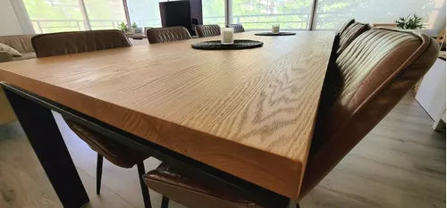 Rune - Wooden Top Dining Table