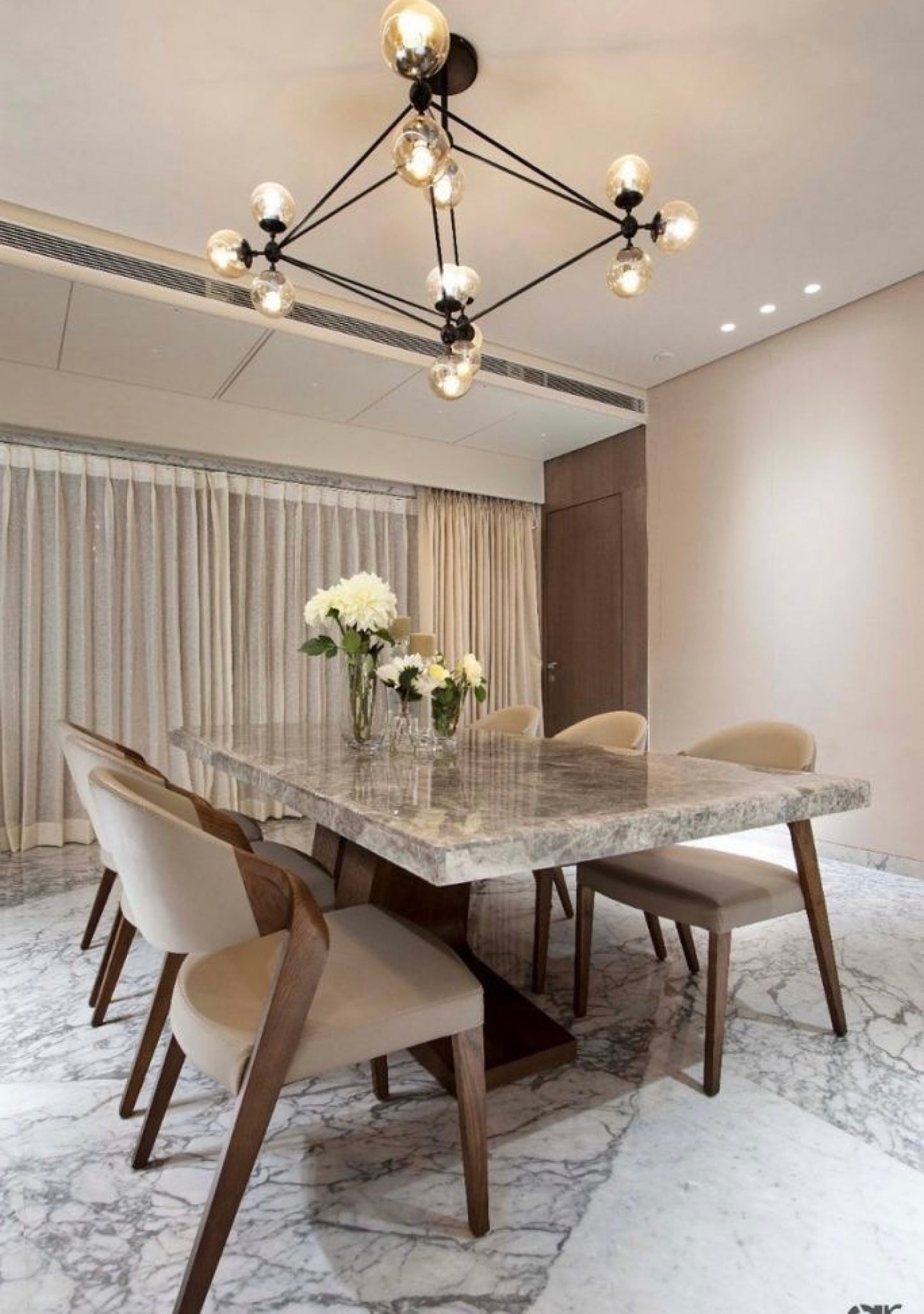 Gray - Wooden Top Dining Table