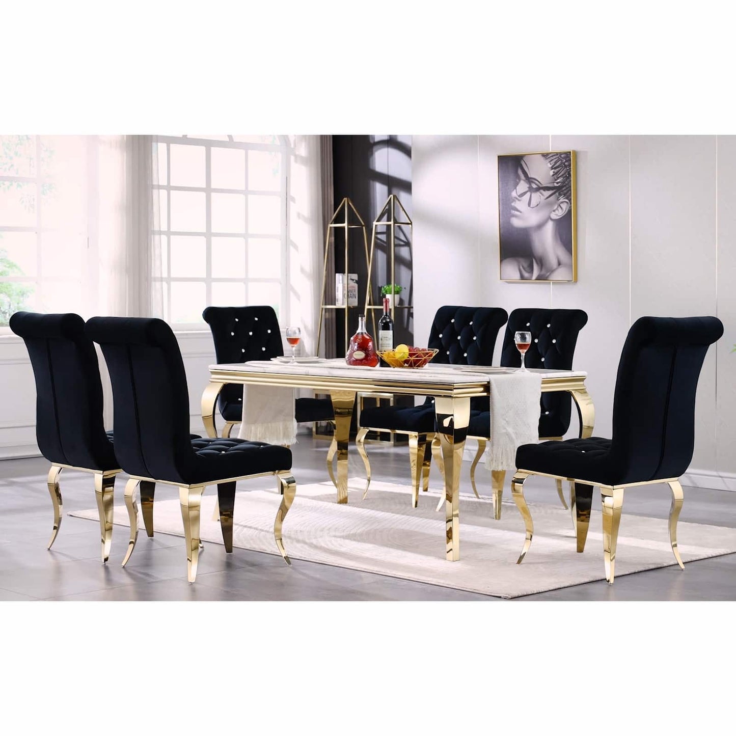 Oscar - Dining Table Marble Top