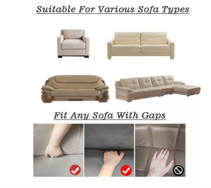 Premium Elastic Velvet Sofa Cover ( 3 + 1 + 1 )