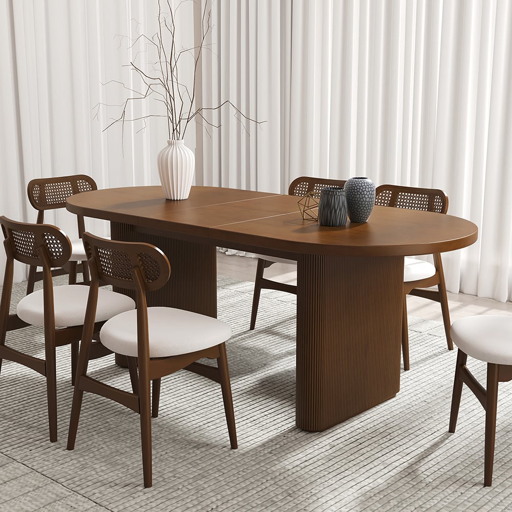 Kian - Wooden Top Dining Table
