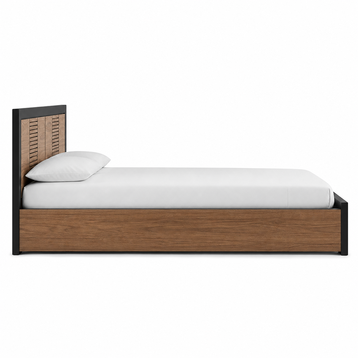 Adair - Bed, complete long-side studio bed view