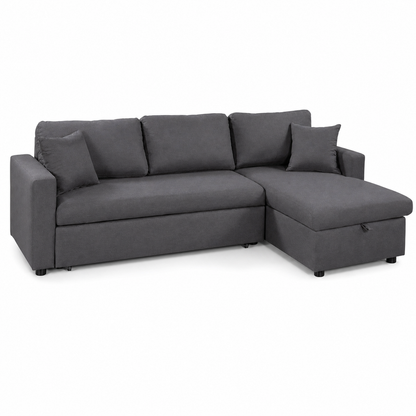 Alion - Sofa bed, fully closed studio view on a pure-white background