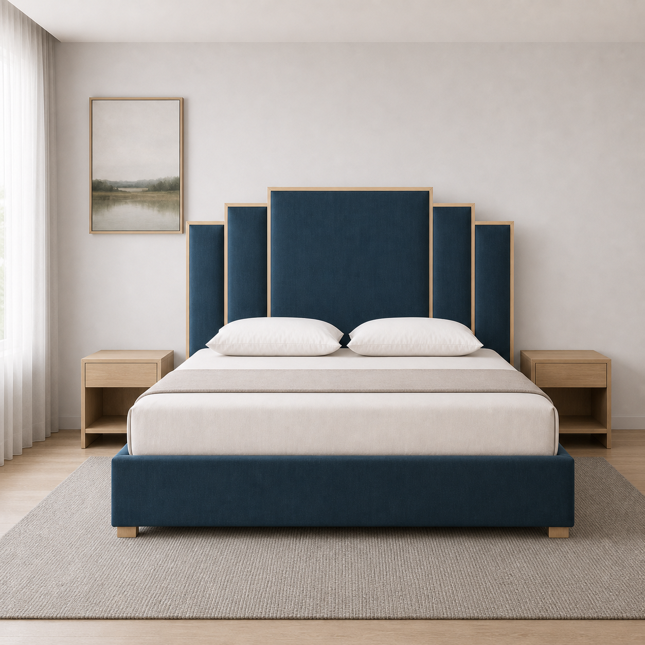 Alix - Bed, complete straight-on bed view