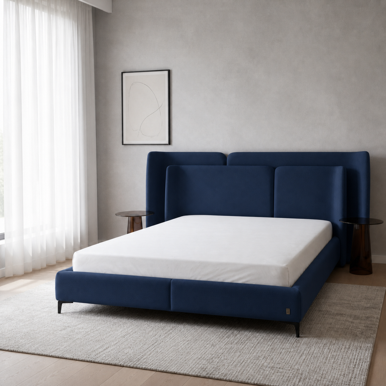 Auron - Bed Blue lifestyle view