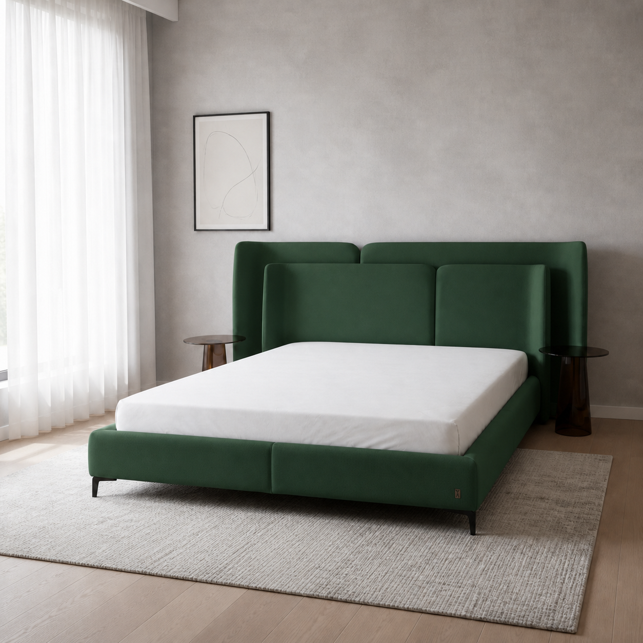 Auron - Bed Green lifestyle view