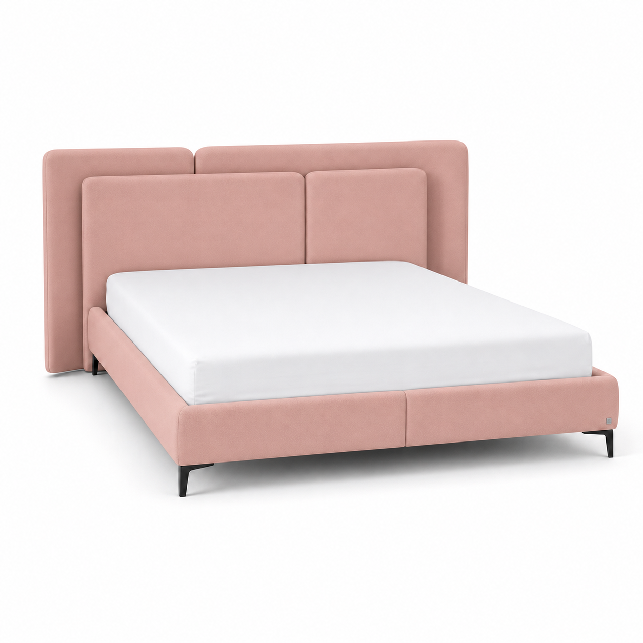 Auron - Bed Pink plain white background view