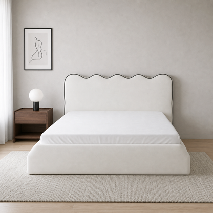 Andle - Bed, complete straight-on bed view