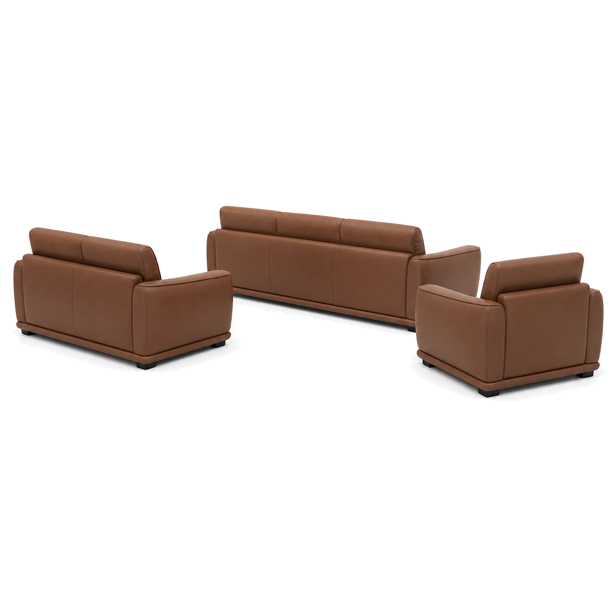 Crest - 3+2+1 Sofa Set, complete 3+2+1 sofa set side studio view