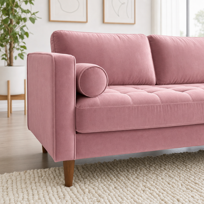 Close-up of the Aura - L Shape Sofa's upholstery and details