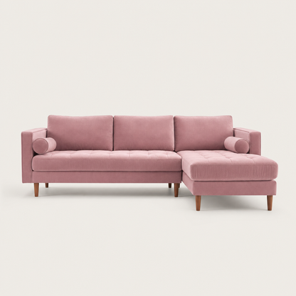 Aura - L Shape Sofa, front studio view on neutral background