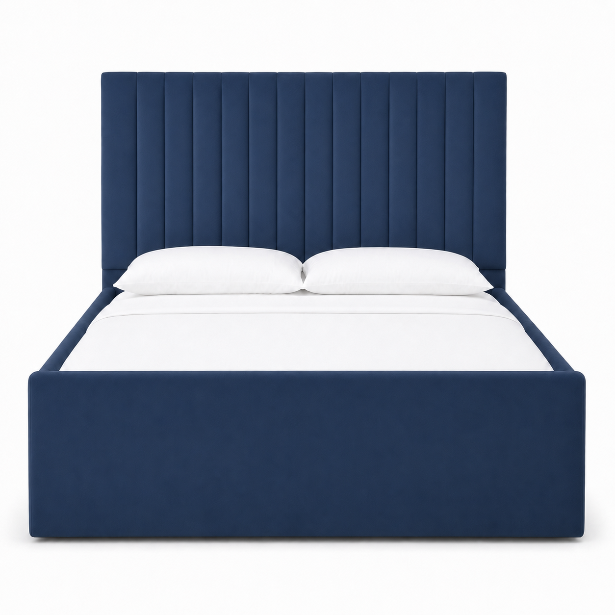 Auron - Bed Blue plain white background view