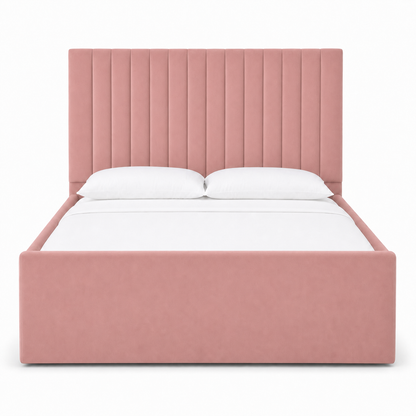 Auron - Bed Pink plain white background view