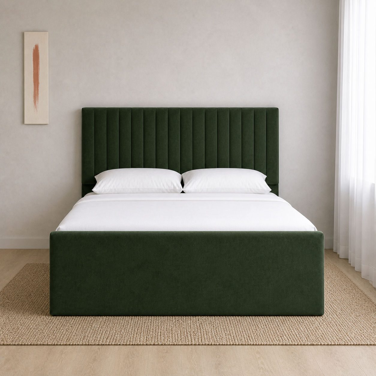 Auron - Bed, complete straight-on bed view