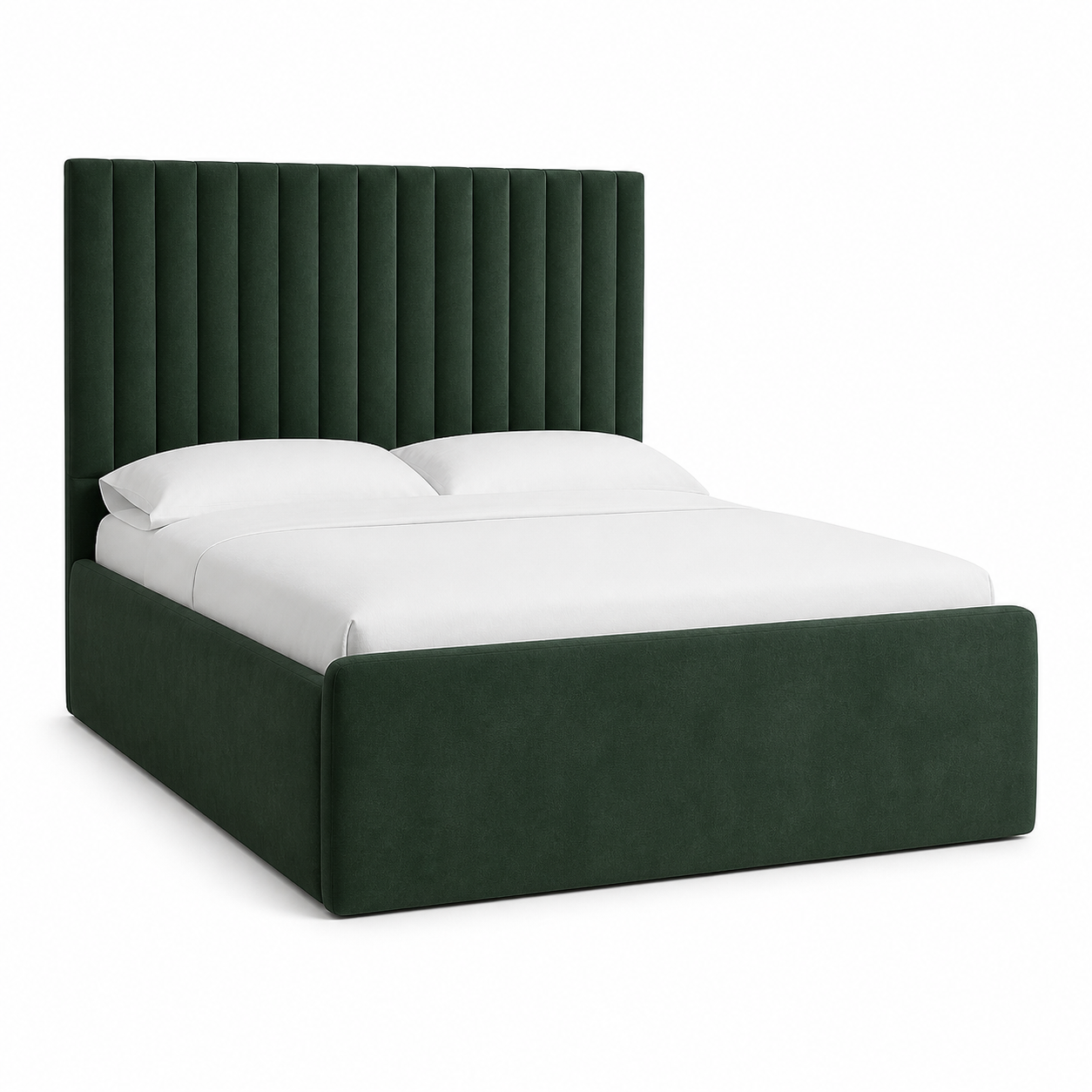 Auron - Bed, complete long-side studio bed view