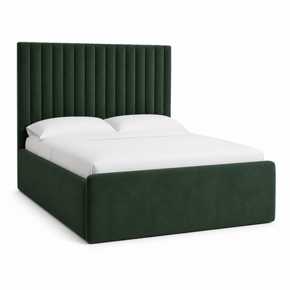 Auron - Bed, complete long-side studio bed view